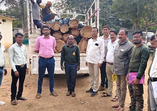 घोटच्या जंगलातून सुरू होती छत्तीसगडमध्ये सागवान तस्करी