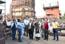 मुख्य सचिवांनी दिली मार्कंडा मंदिर परिसरातील कामांना भेट