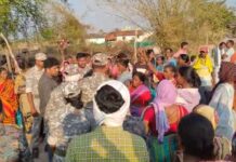 हिरापूर भागात पोलीस संरक्षणात विमानतळासाठी सर्व्हेक्षणाचा प्रयत्न