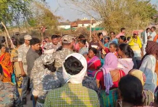 हिरापूर भागात पोलीस संरक्षणात विमानतळासाठी सर्व्हेक्षणाचा प्रयत्न