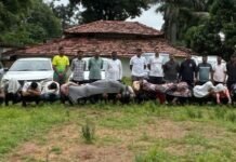 छत्तीसगड सीमेकडच्या जंगलातील हायप्रोफाईल जुगारावर मध्यरात्री धाड