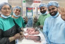 हेडरीतील लॅायड्सच्या रुग्णालयात यशस्वी शस्रक्रियेतून तिळ्यांचा जन्म