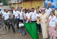 ‘संडे ऑन सायकल’ रॅलीतून दिला निरोगी जीवनशैलीचा संदेश