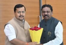 भाजपचे राष्ट्रीय अध्यक्ष नितीन नबीन यांची मा.खा.नेते यांनी घेतली भेट