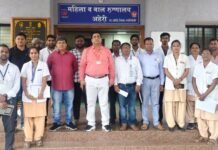आष्टी व अहेरीतील रुग्णालयांना जिल्हा शल्य चिकित्सकांची भेट