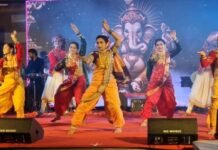 गोंडवाना विद्यापीठात गीत आणि नृत्यातून झळकली मराठी संस्कृती