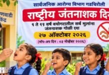 जिल्ह्यातील 2.56 लाख बालकांना आज दिली जाणार जंतनाशक गोळी