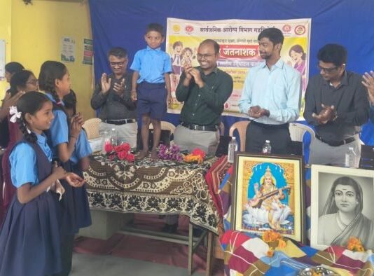 कोटगलच्या जि.प.शाळेत राष्ट्रीय जंतनाशक मोहिमेचे उद्घाटन