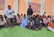 आठवडाभरानंतरही वनमजुरांचे आलापल्लीत साखळी उपोषण सुरूच